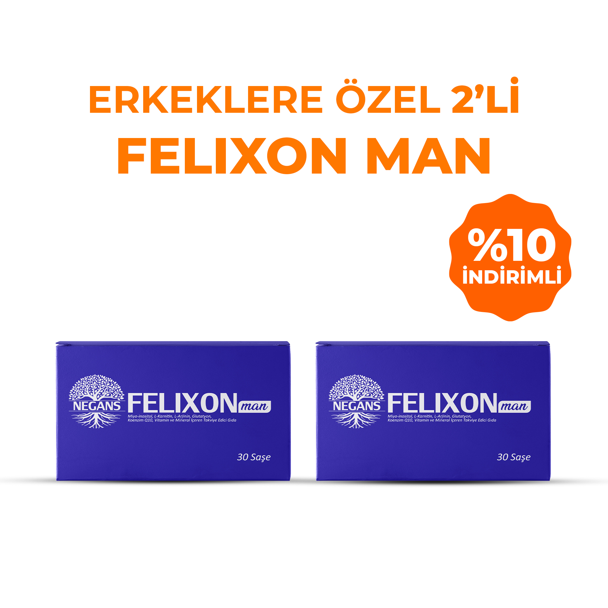 Erkeklere Özel 2'li Felıxon Man